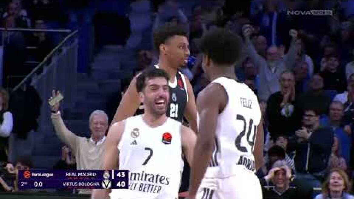 Ρεάλ Μαδρίτης-Βίρτους Μπολόνια: 92-84 (MD 30, 05/03/2026)