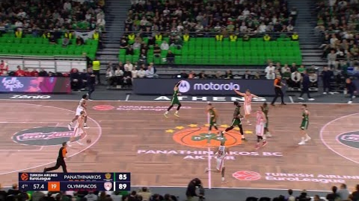 Evan Fournier’s Clutch Shots Seal the Greek Derby | Panathinaikos vs. Olympiacos