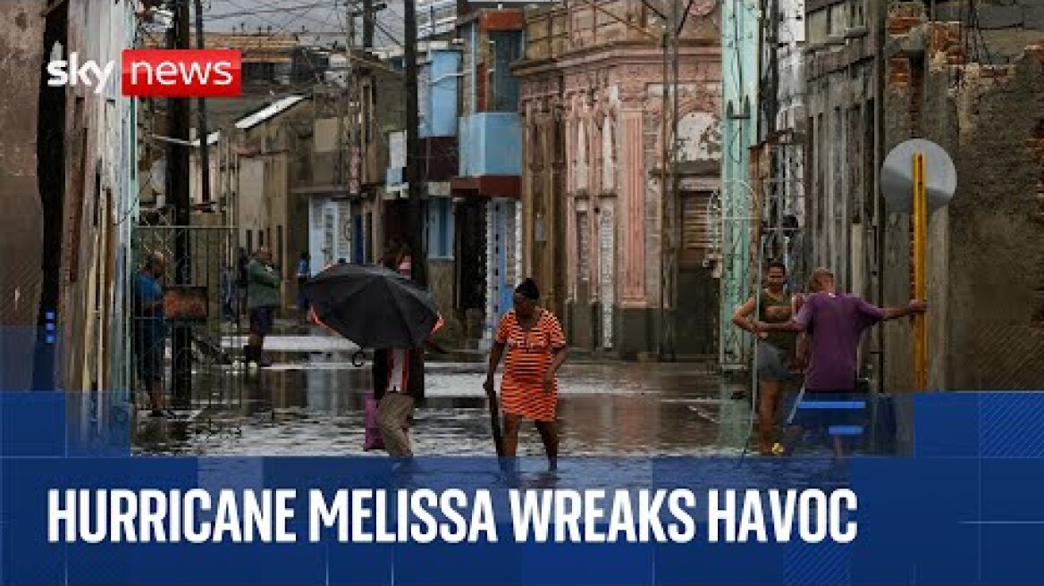 Hurricane Melissa | Storm hits Cuba - as 77% of Jamaica without power and dozens dead in Haiti