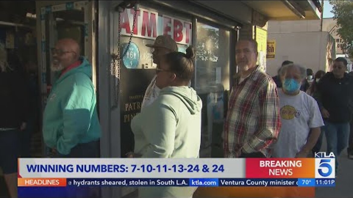 Jackpot! Winning $1 billion Powerball ticket sold in Los Angeles