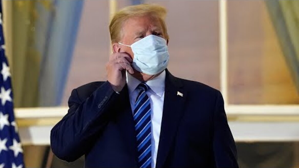 'I feel good,' says Donald Trump as he returns to the White House