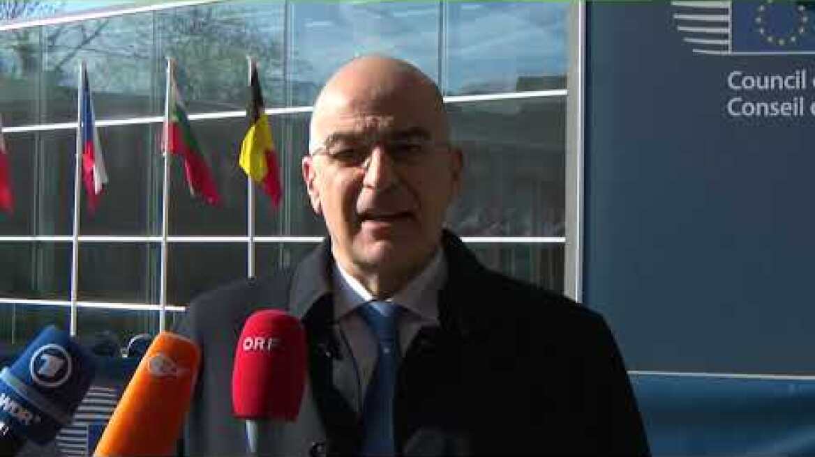 FM N. Dendias’ statement upon arrival at the EU Foreign Affairs Council (FAC) (11.04.2022)