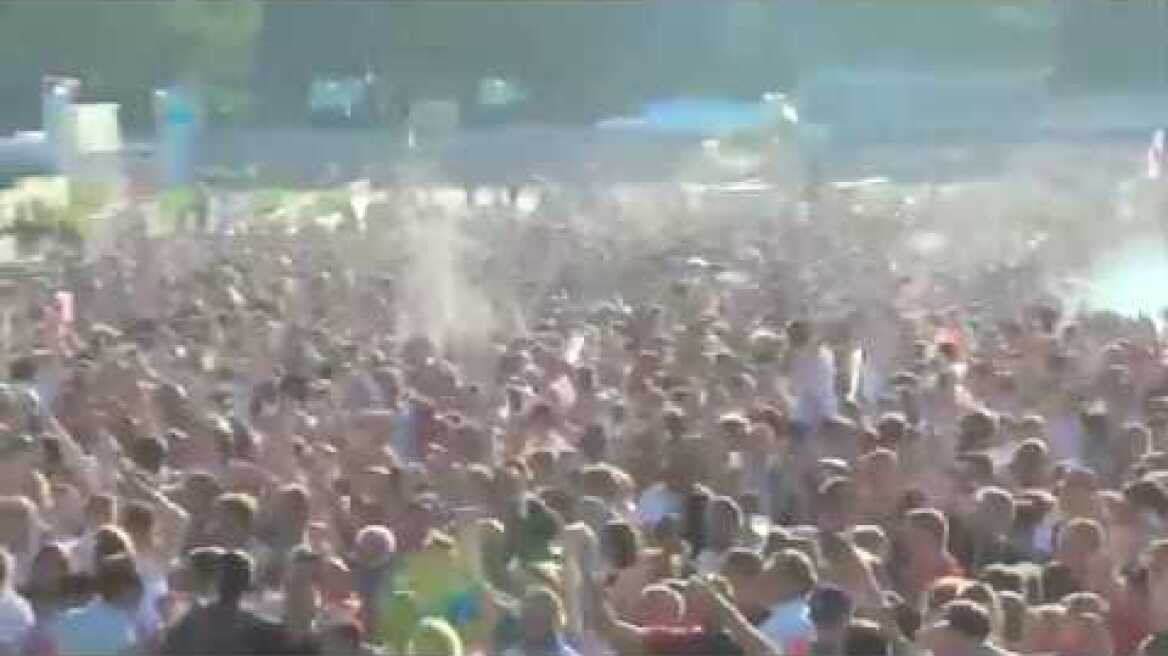 FANS ENGLAND REACTION When England score in the FIFTH minute ENGLAND vs CROATIA 2018 WORLD CUP