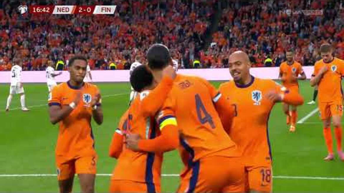 Ολλανδία - Φινλανδία: 4-0 (MD 8 World Cup Qualifiers, 12/10/2025)