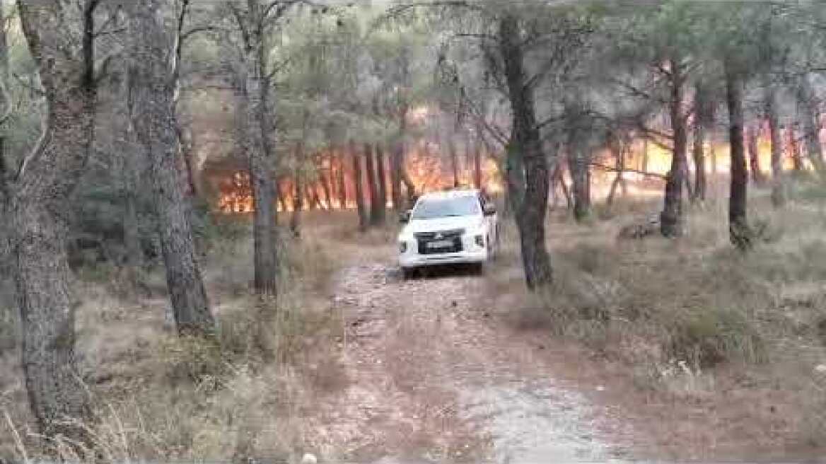 Μεγάλη αναζωπύρωση στην Πάρνηθα 2