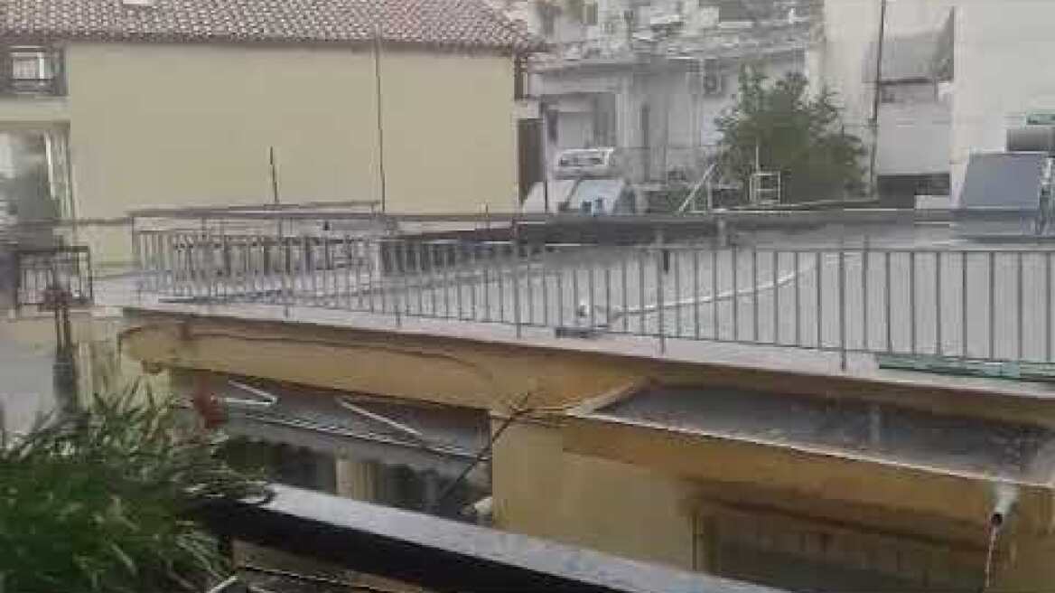 Χαλάζι στις Συκιές