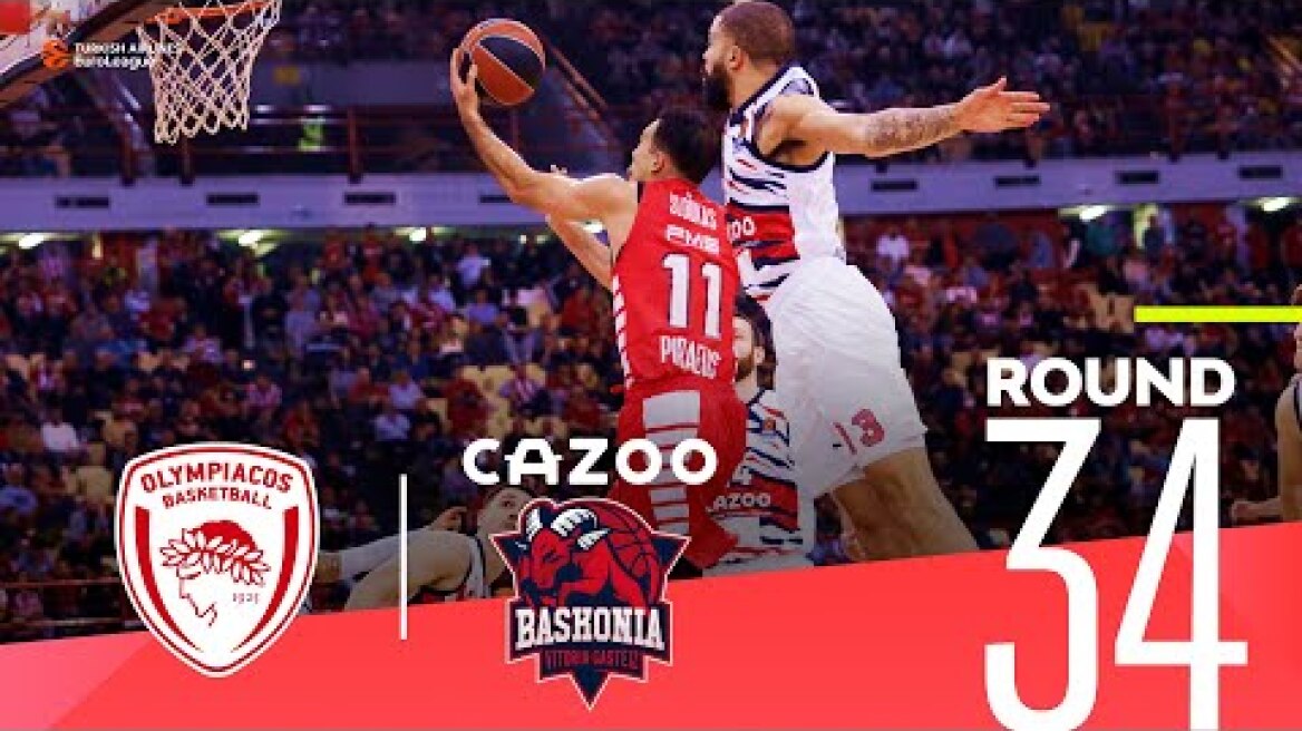 Olympiacos clinches firts place! |  Round 34, Highlights | Turkish Airlines EuroLeague