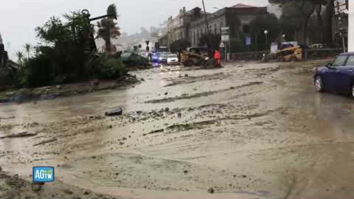 Frana a Ischia, le prime immagini dei danni causati a Casamicciola