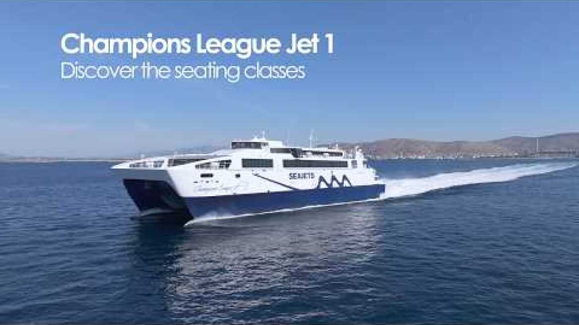 Champions League Jet 1 🚀 Discover the seating classes