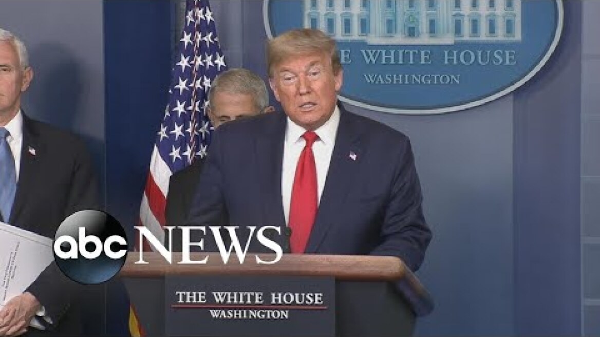 Trump reiterates desire to ease coronavirus guidelines by Easter