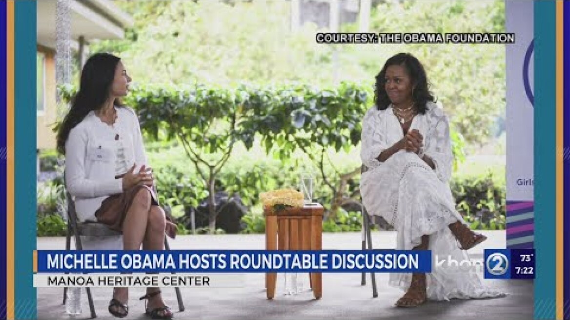 Michelle Obama hosts the first Girls Opportunity Alliance Roundtable event in Hawaii