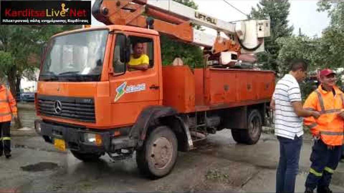 Ζημιές από το μπουρίνι της 18ης Ιουλίου 2021 στον Παλαμά