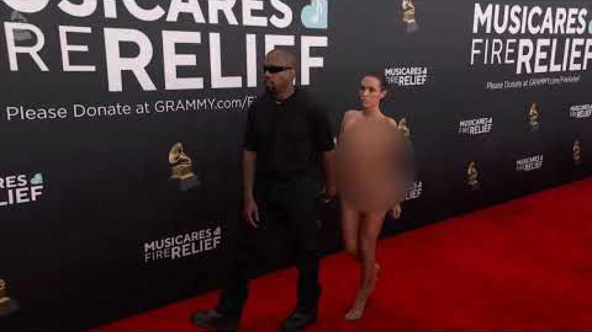 KANYE WEST and BIANCA CENSORI | Red Carpet Fashion Cam | 2025 GRAMMYs