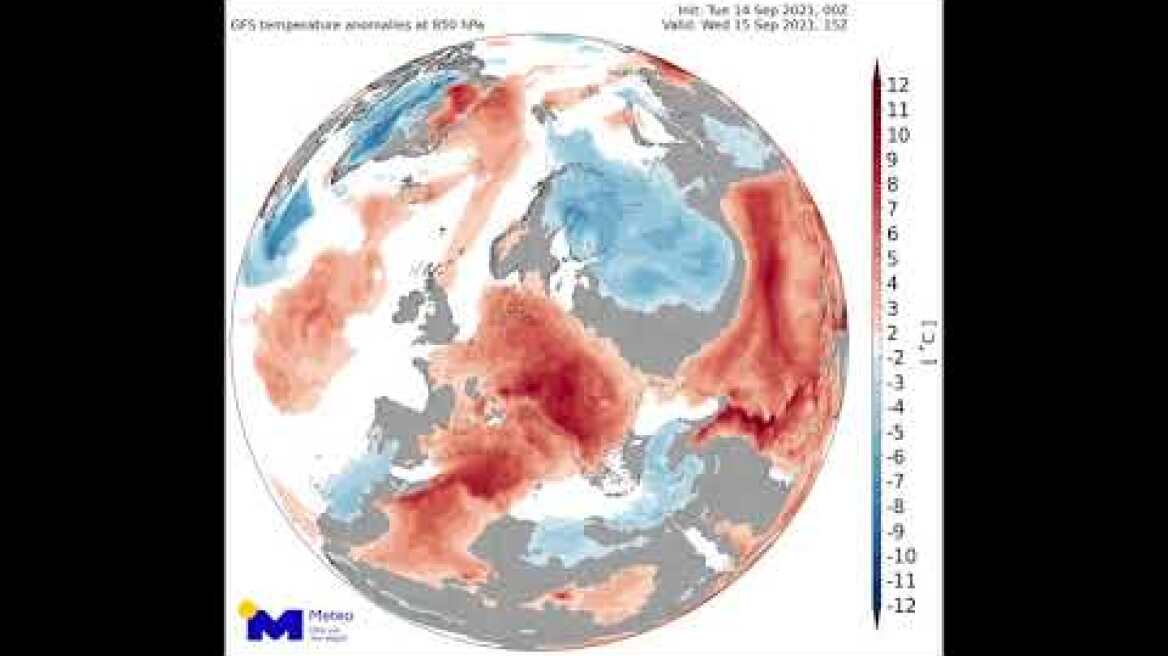 Μεταφορά θερμών αερίων μαζών μέχρι το Σάββατο 18 Σεπτεμβρίου 2021