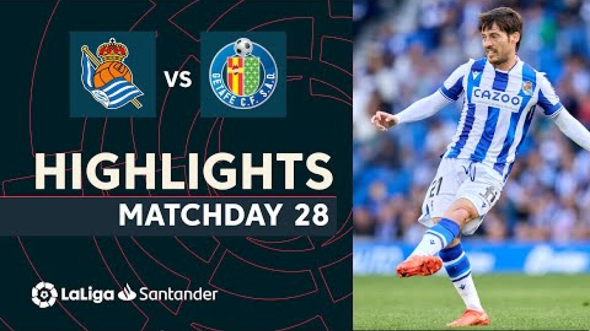Resumen de Real Sociedad vs Getafe CF (2-0)