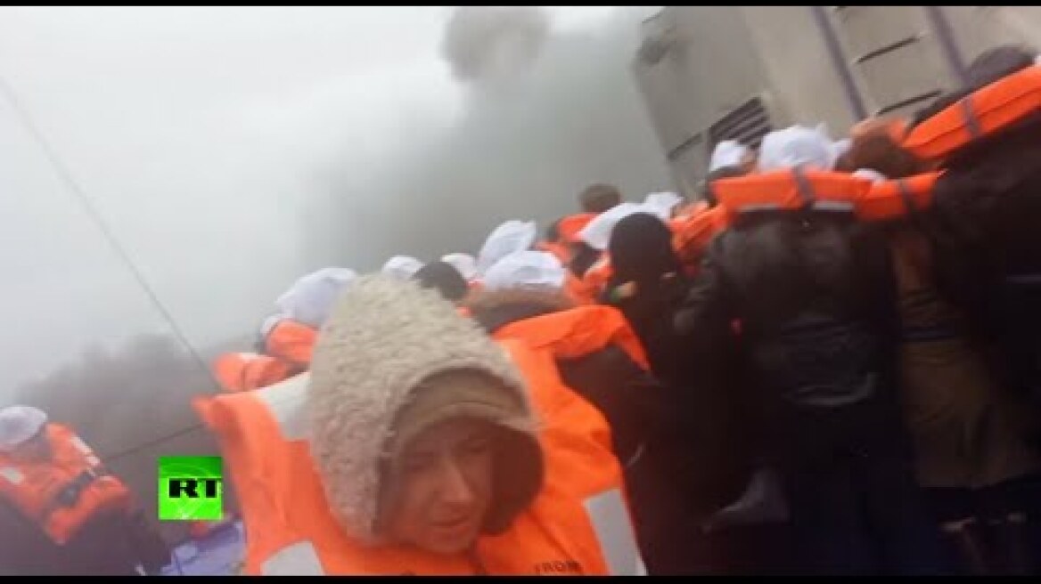Norman Atlantic ferry passenger films fire, billowing smoke, evacuation