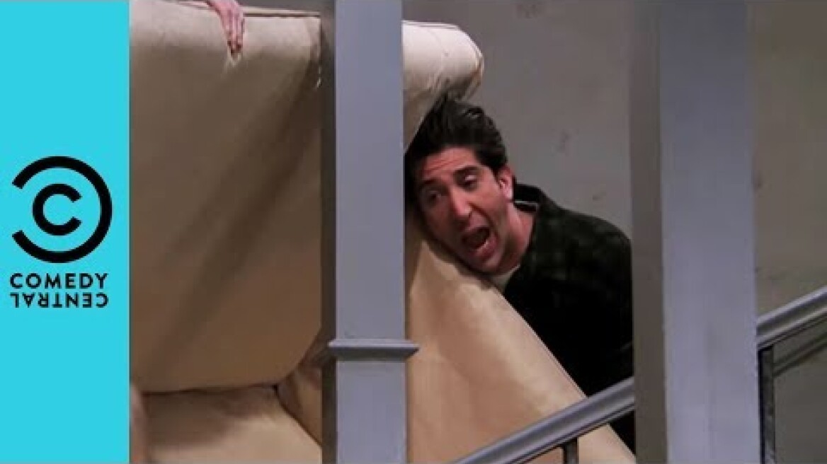 Pivot! Pivot! Pivot! - Ross Tries To Move The Sofa | Friends