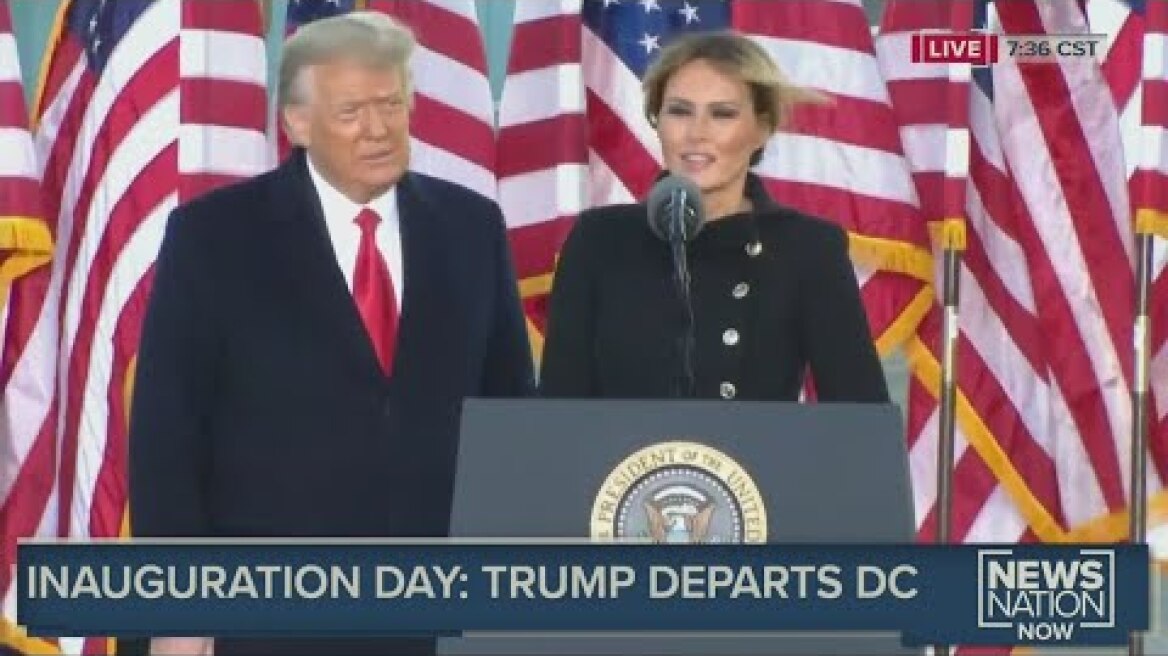 Melania Trump delivers farewell remarks after leaving White House