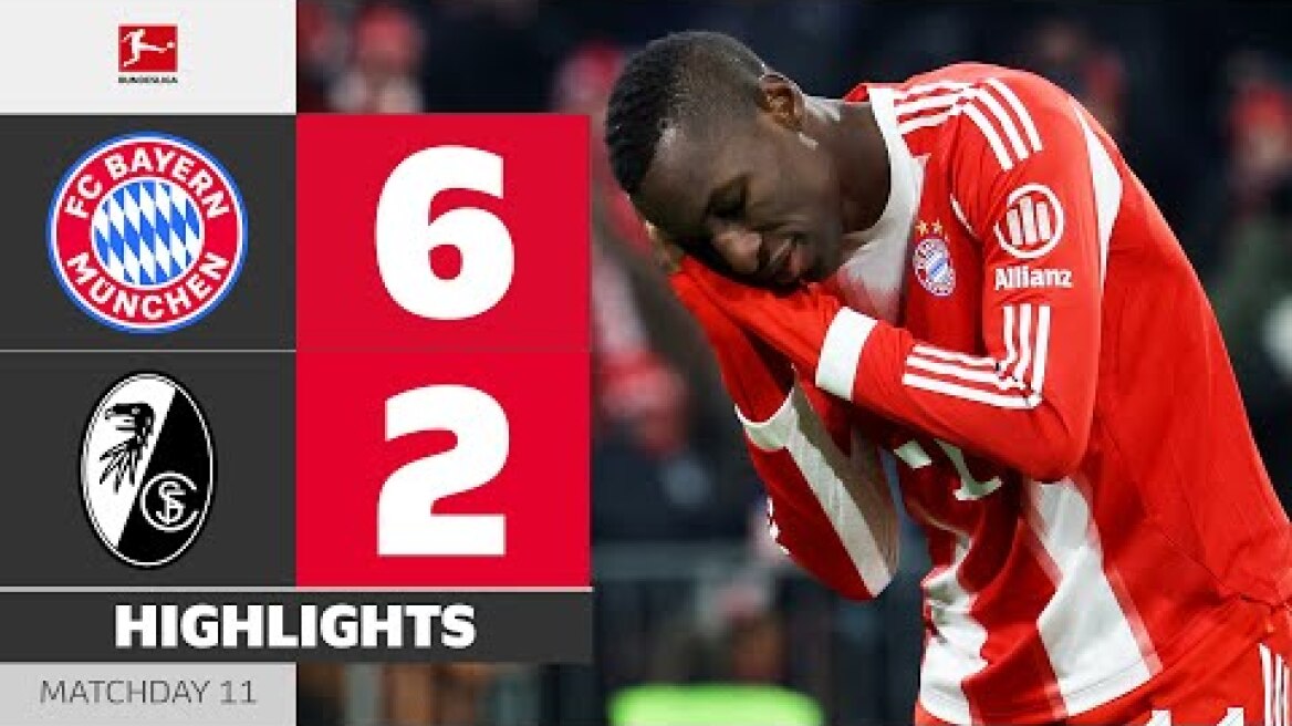 8-Goals! Spectacular Comeback! | FC BAYERN - SC FREIBURG | Highlights | MD 11 – Bundesliga 2025/26