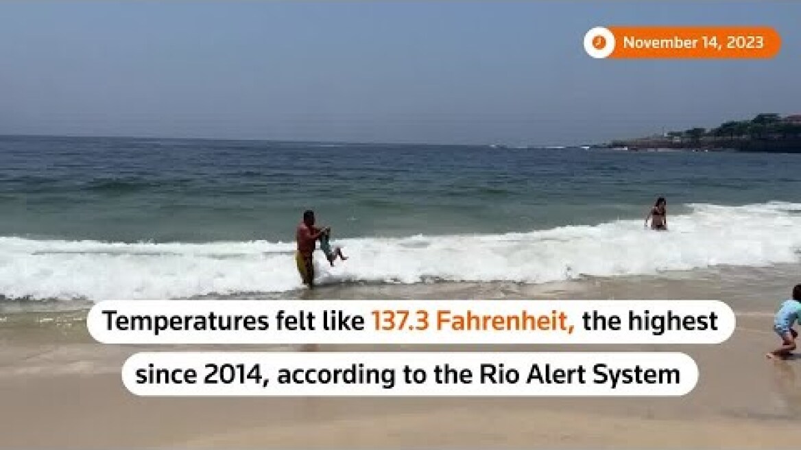 People swelter as extreme heatwave scorches Brazil