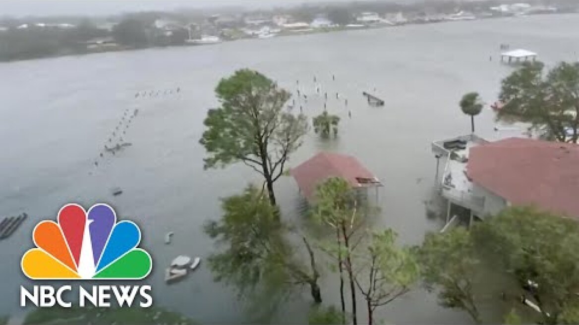 Videos Show Heavy Flooding Caused By Hurricane Sally In Florida And Alabama | NBC News NOW