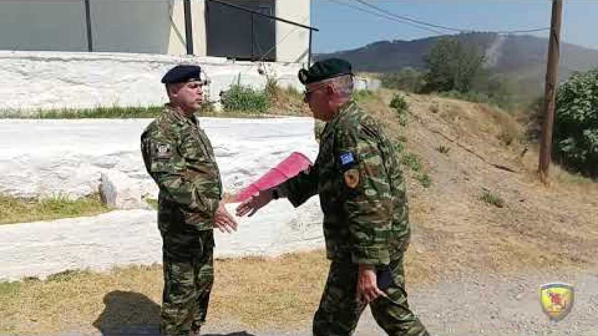 Ο αρχηγός ΓΕΕΘΑ κατά την επίσκεψή του στον Έβρο