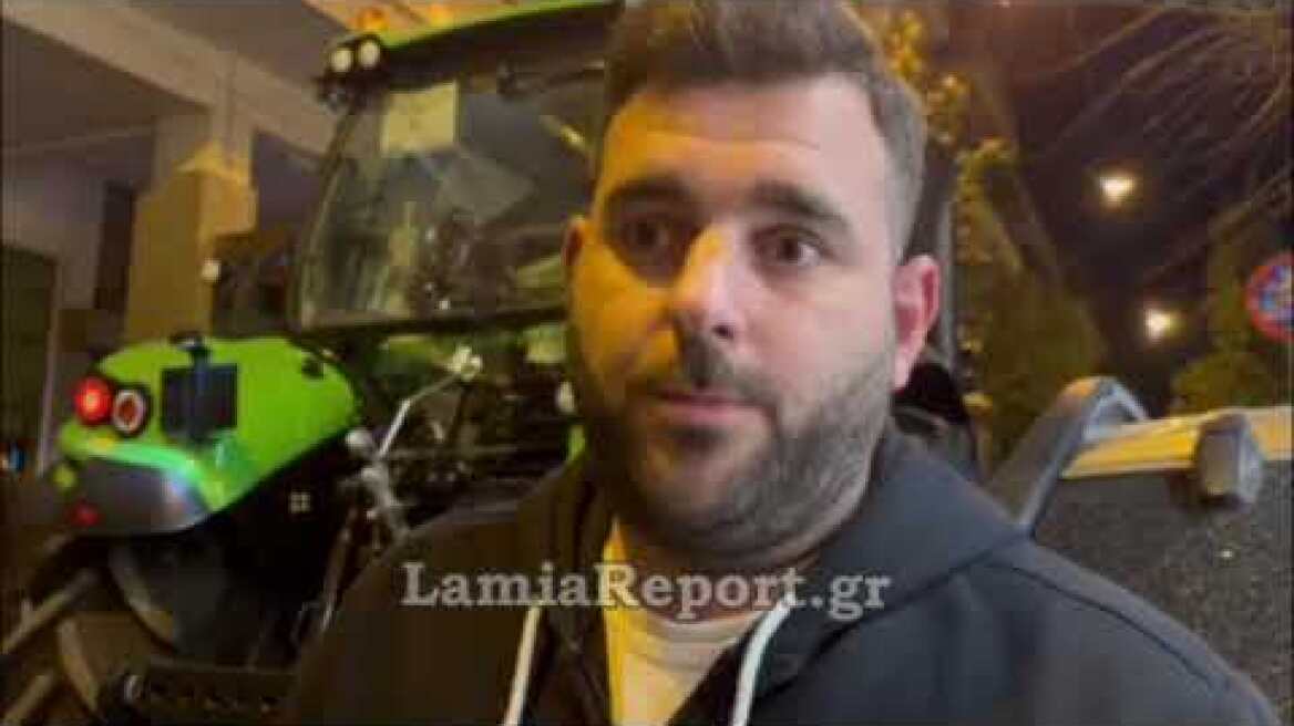 LamiaReport.gr: Τρακτέρ στο κέντρο της Λαμίας