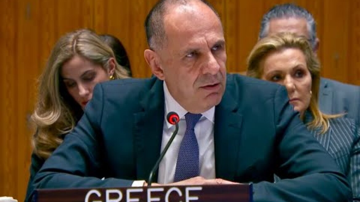 The Foreign Minister of Greece at UNSC 10098th meeting on the situation in the Middle East