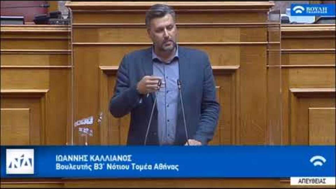 Καλλιάνος στη βουλή