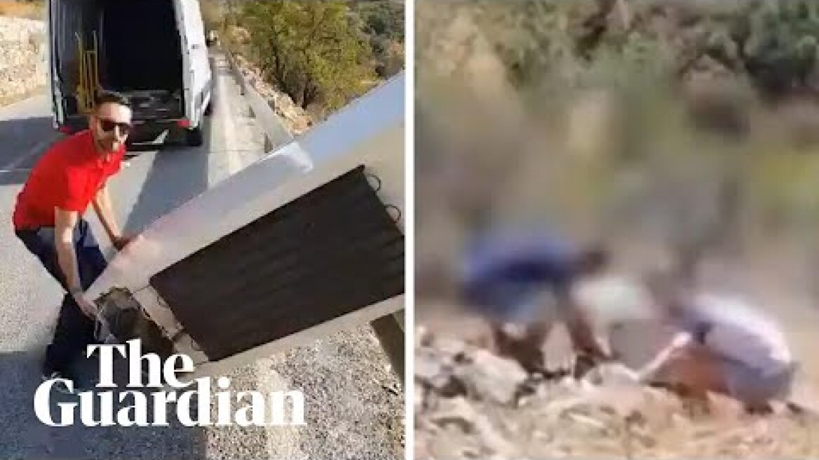 Spanish police order man who threw fridge off cliff to drag it back up