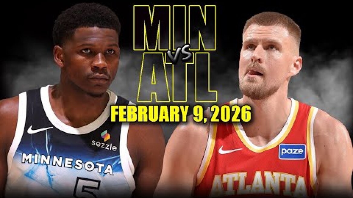 Minnesota Timberwolves vs Atlanta Hawks Full Game Highlights – February 9, 2026 | NBA Season