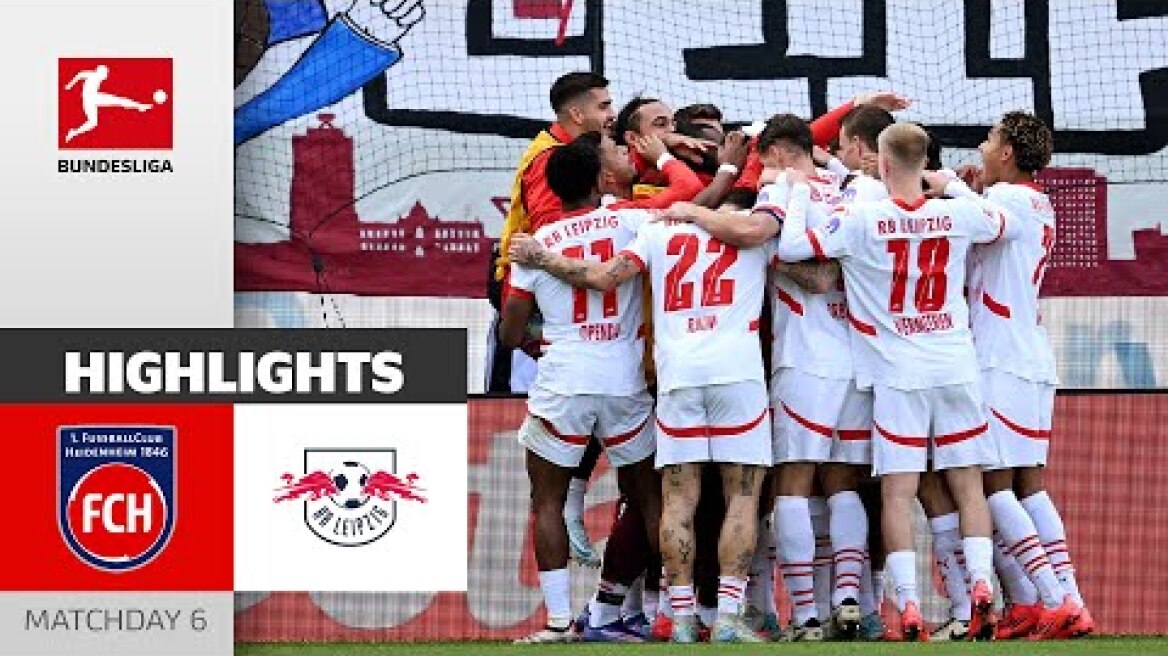 Openda-Hit Makes The Difference | 1. FC Heidenheim 1846 - RB Leipzig 0-1 | Highlights | MD 6