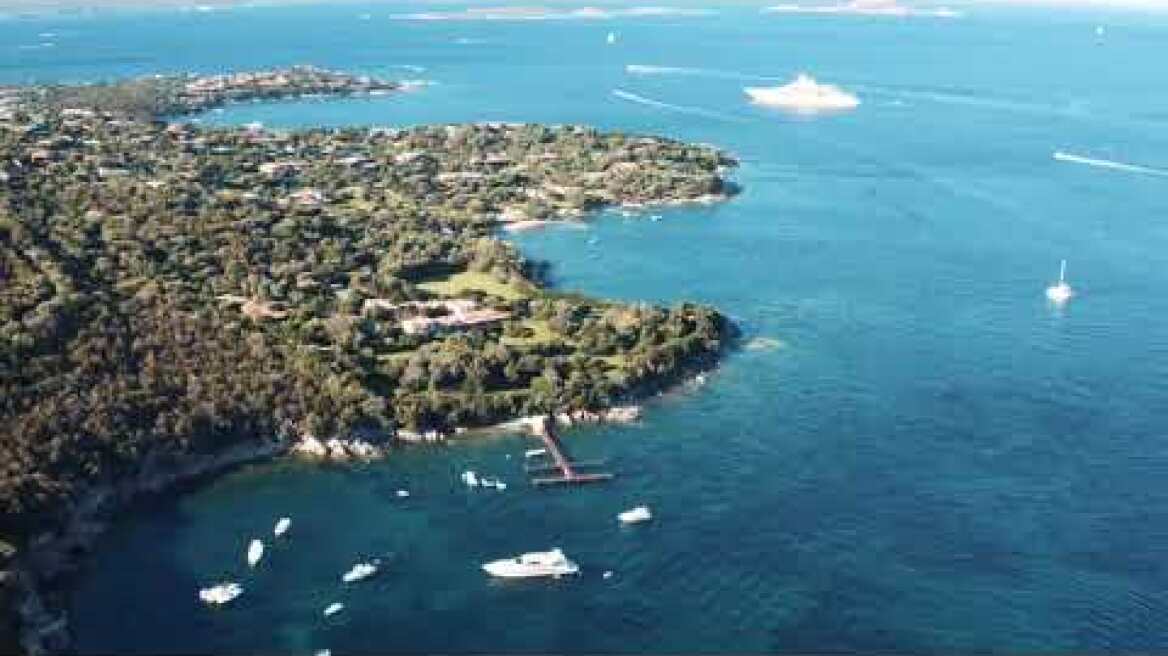 Villa Certosa - Silvio Berlusconi mansion in Sardinia - Drone View