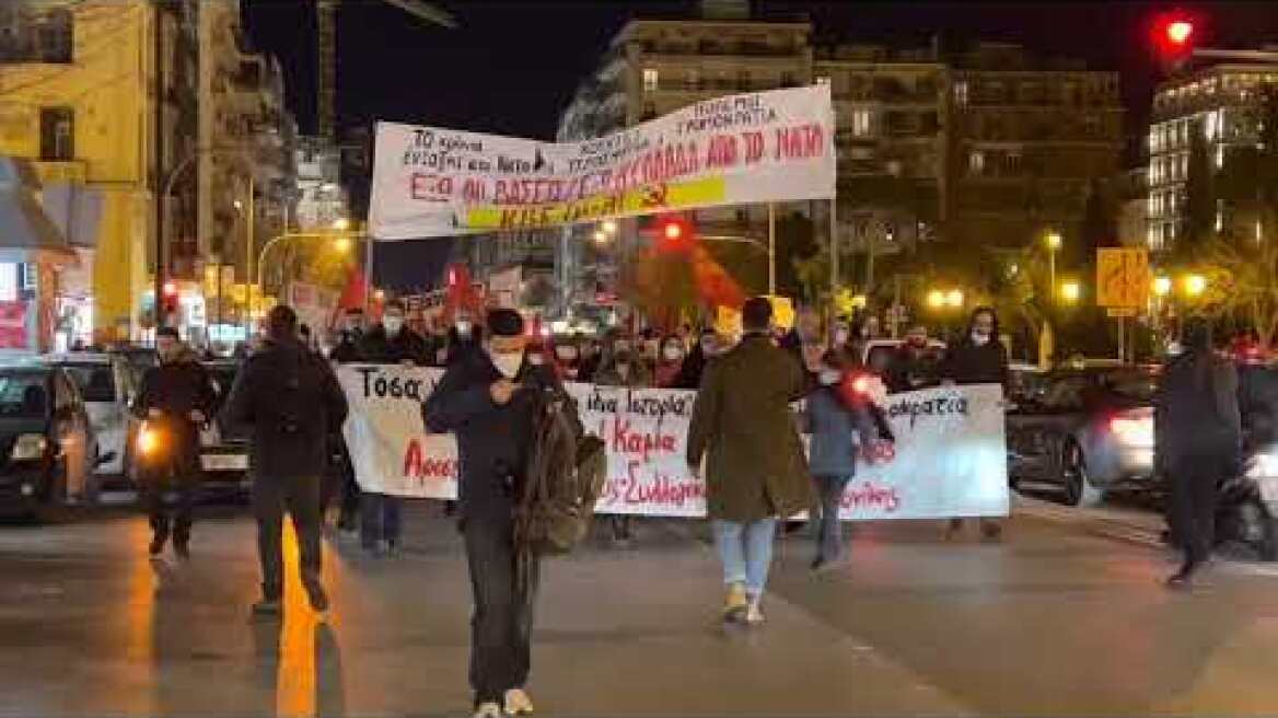 Thestival.gr Αντιπολεμική πορεία αριστερών οργανώσεων στη Θεσσαλονίκη