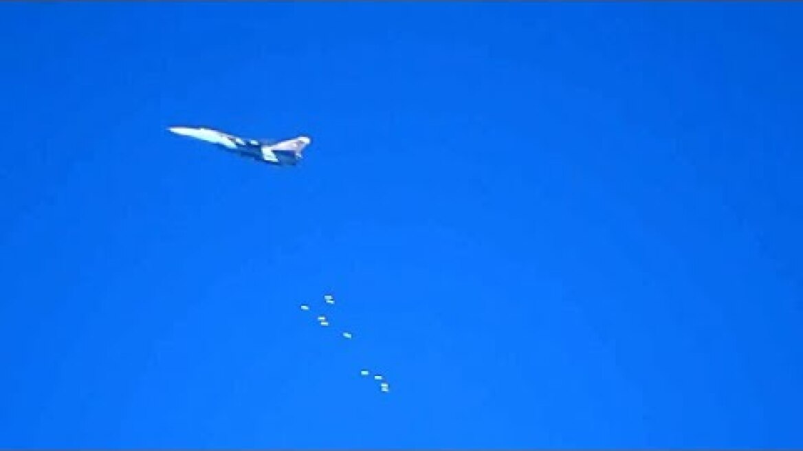 Idlib: Syrian MiG dropping bombs on terrorist held areas