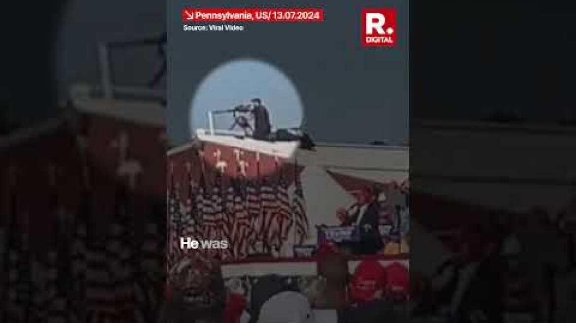 Video Shows Donald Trump's Shooter on Roof, Moments After Secret Service Snipers Kill Him | Watch