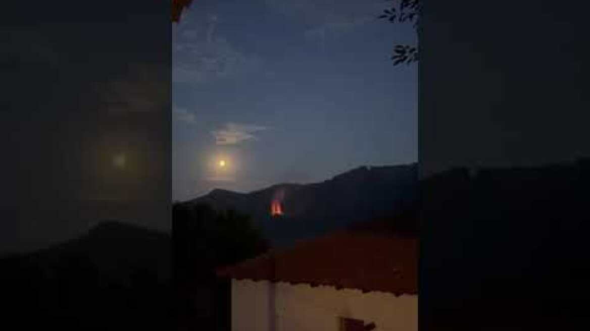 Νέα πυρκαγιά στην Ποταμιά Θάσου σε δύσβατο σημείο