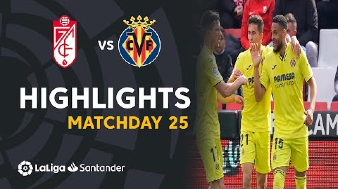 Resumen de Granada CF vs Villarreal CF (1-4)