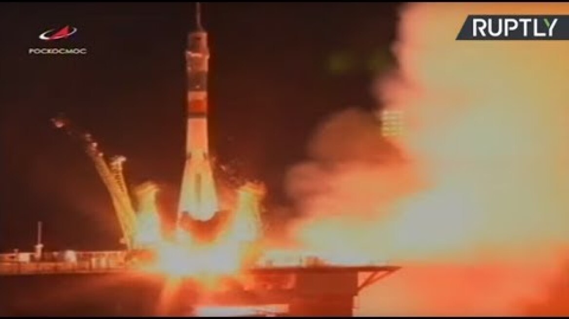 Launching of International Space Station Expedition 60-61 aboard the Soyuz MS-13 spacecraft