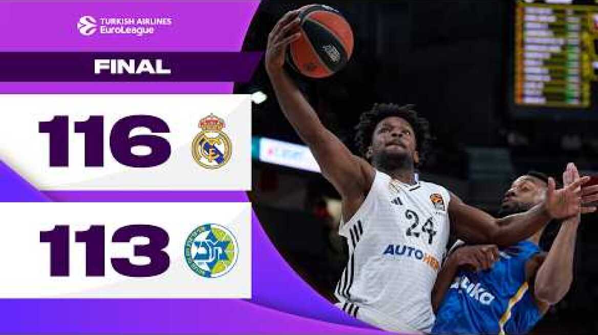 HIGHEST SCORING Non-Overtime GAME | Real Madrid – Maccabi | BASKETBALL HIGHLIGHTS R21 2024-25