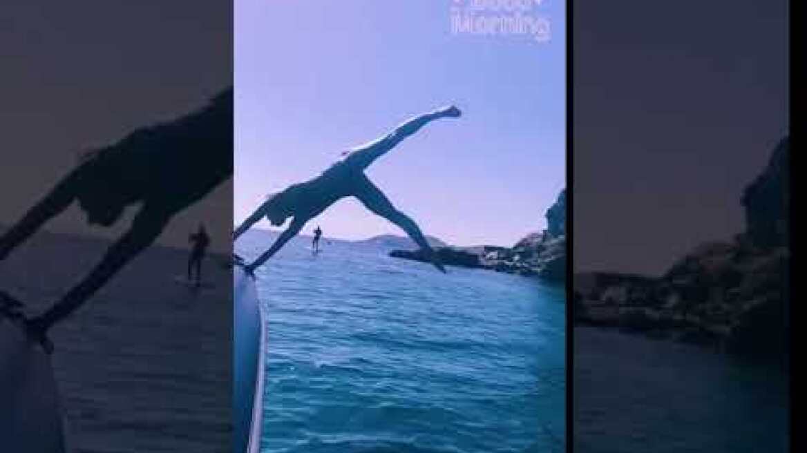 Η απίθανη βουτιά της Ντορέττας Παπαδημητρίου μας άφησε με ανοιχτό το στόμα