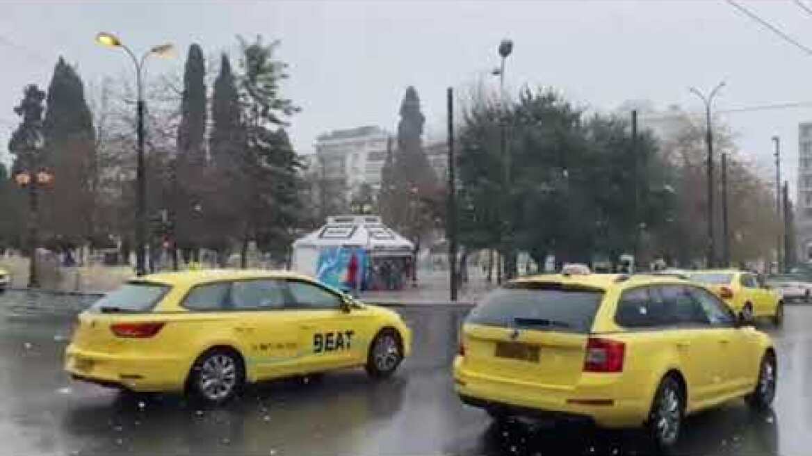 Σύνταγμα χιονόπτωση 24/1/2022