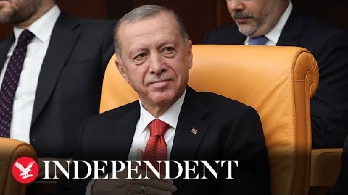 Live: Turkey’s president Erdogan takes oath ahead of third term in office after election win