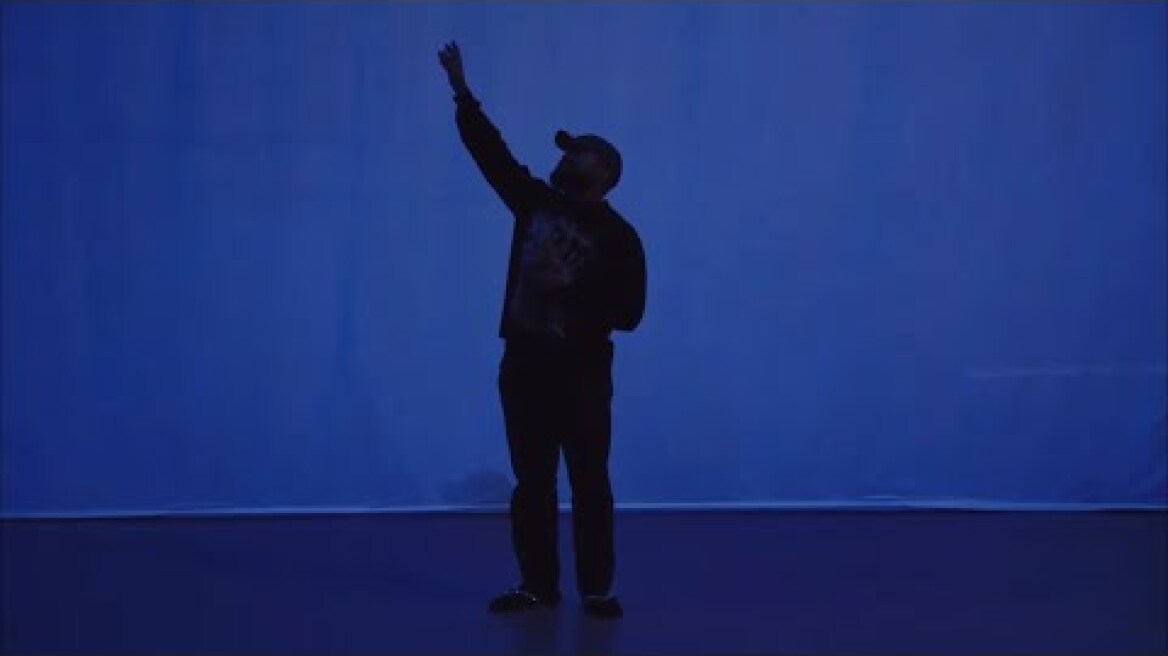 Kanye West speaks at YEEZY SEASON 9 (Paris Fashion Week 2022)