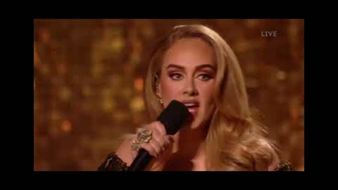 Adele live - I drink wine ( at the Brit awards 2022)