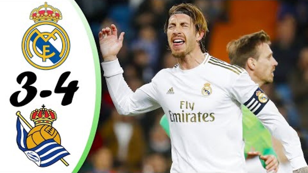 REAL MADRID VS REAL SOCIEDAD 3-4 - Extended Highlights & Goals - 2020