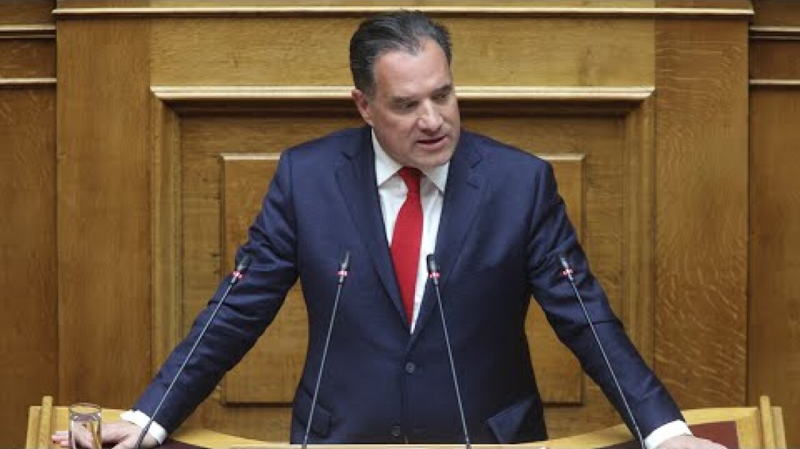 Ο Άδωνις Γεωργιάδης κατά την συζήτηση της πρότασης δυσπιστίας 06.03.2025