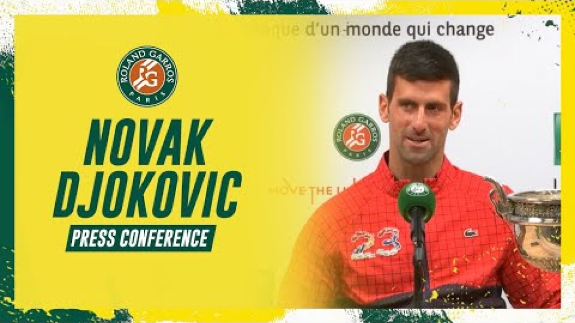 Novak Djokovic - Press Conference after Final | Roland-Garros 2023
