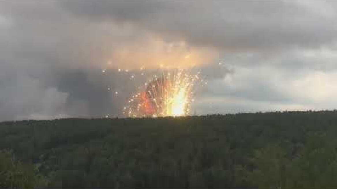 Explosions in ammunition depots in Russia