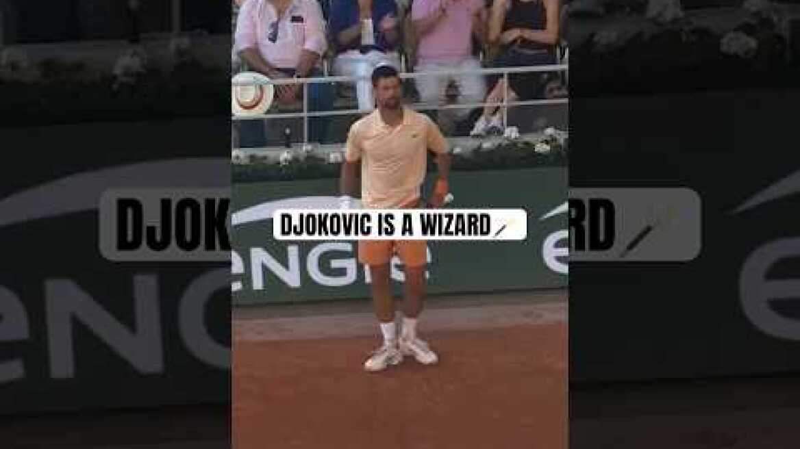 HOW did Djokovic keep this in play?! 😱